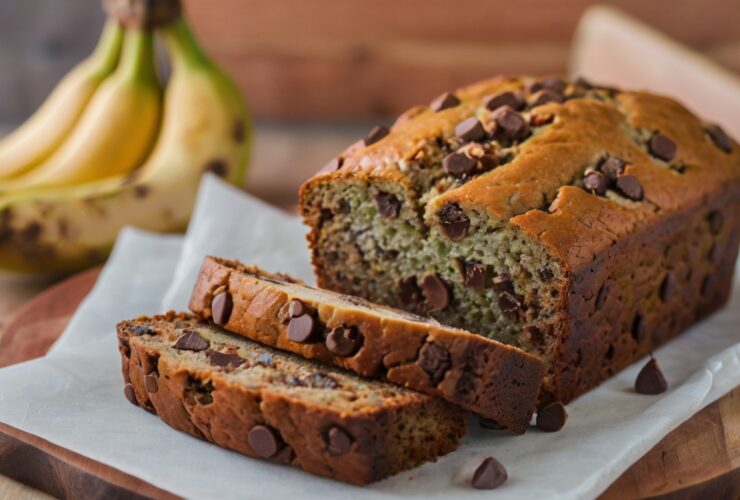 Easy Chocolate Chip Banana Bread Recipe