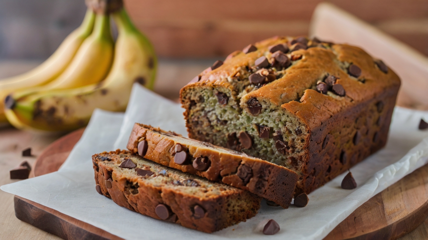 Easy Chocolate Chip Banana Bread Recipe