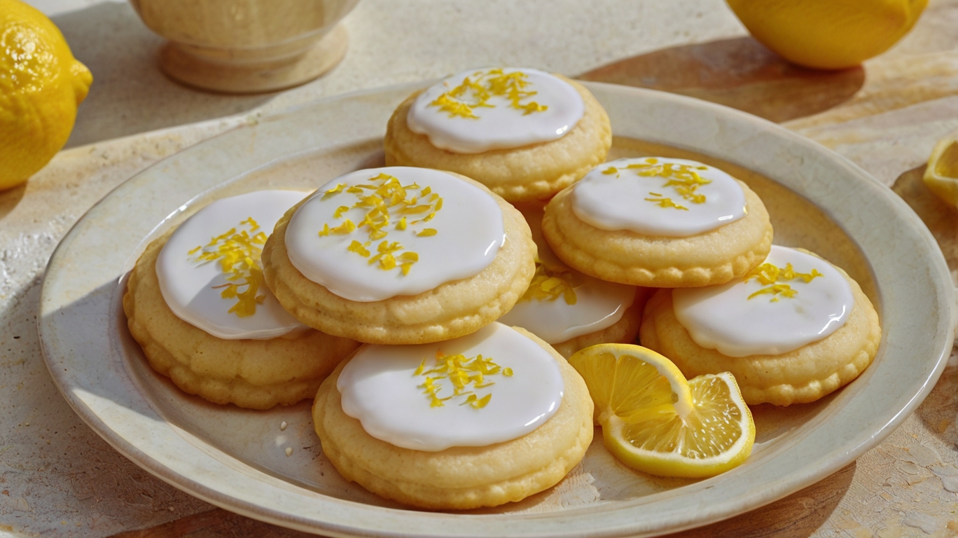 Easy & Glazed Lemon Cookies Recipe