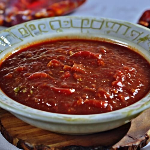 Homemade Red Rojo Chile Sauce Recipe