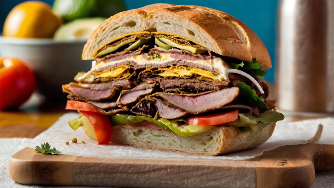 Authentic Mexican Torta Cubana Sandwich Recipe