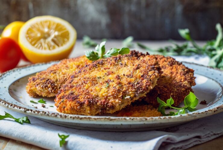 Italian Breaded Crispy Chicken Cutlet Recipe