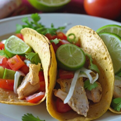 Lime Chicken Soft Tacos Recipe