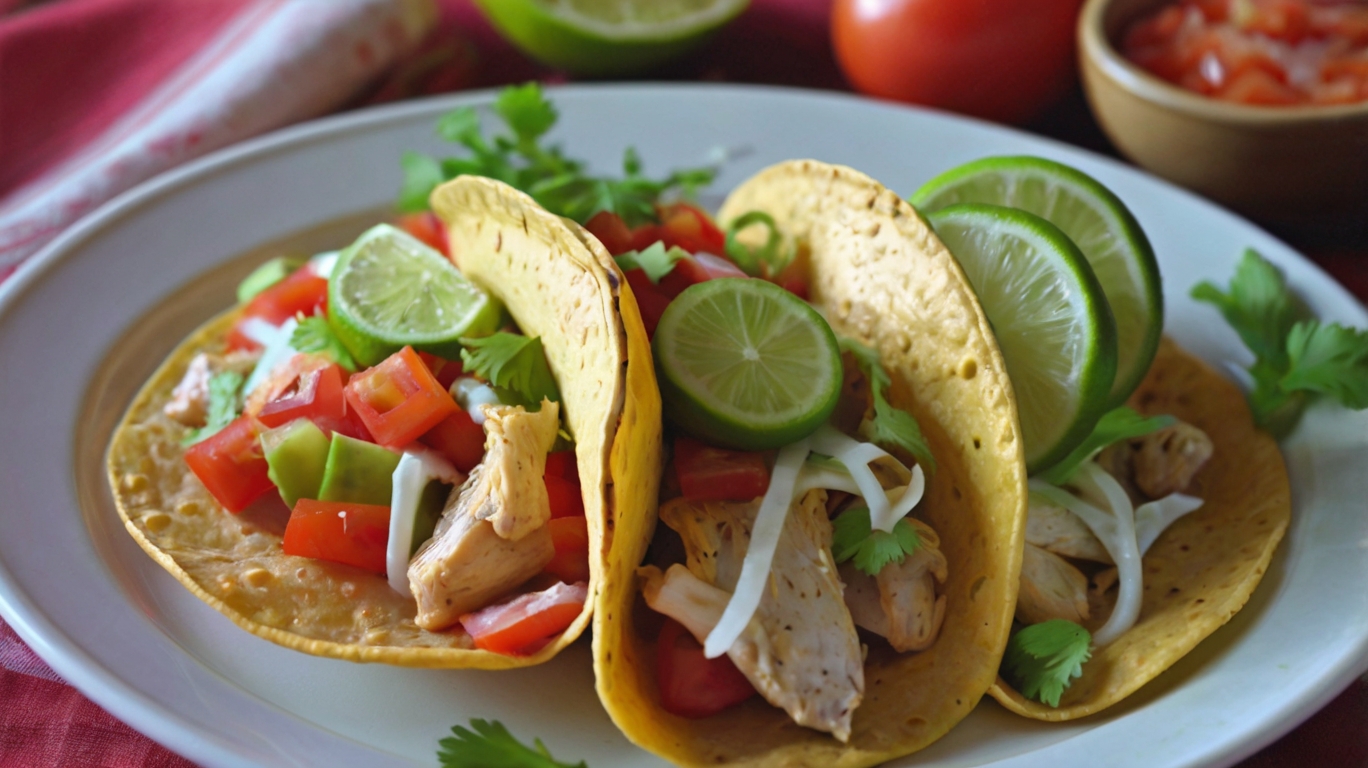 Lime Chicken Soft Tacos Recipe