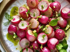 Skillet-Roasted Radishes with Mint Gremolata Recipe